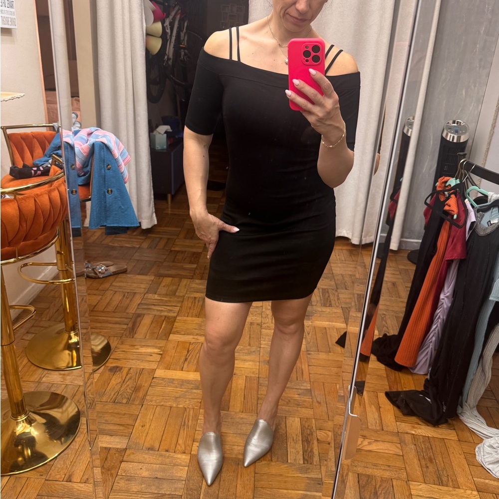 Elegant Black Off-Shoulder Dress